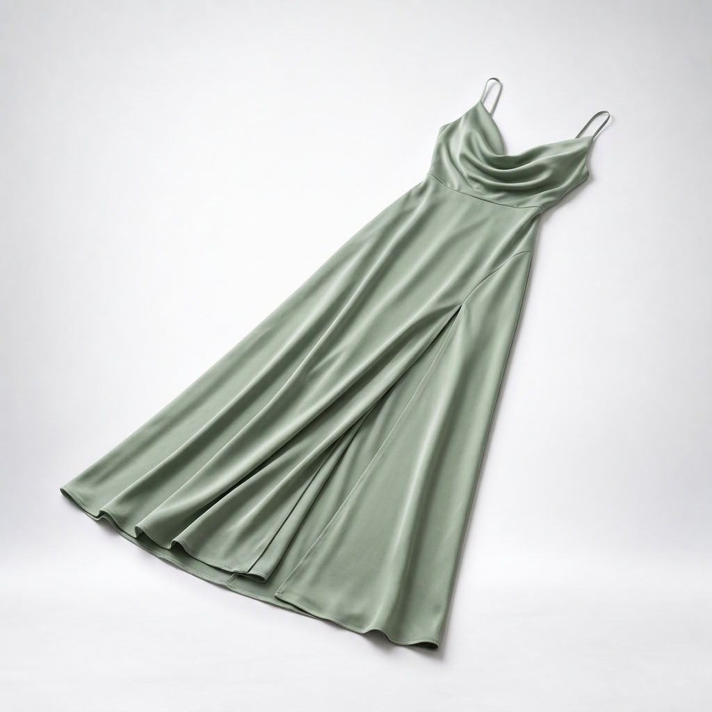 Maxikleid Damen mit V-Ausschnitt und Schlitz - 4 - Jasminaboutique.com