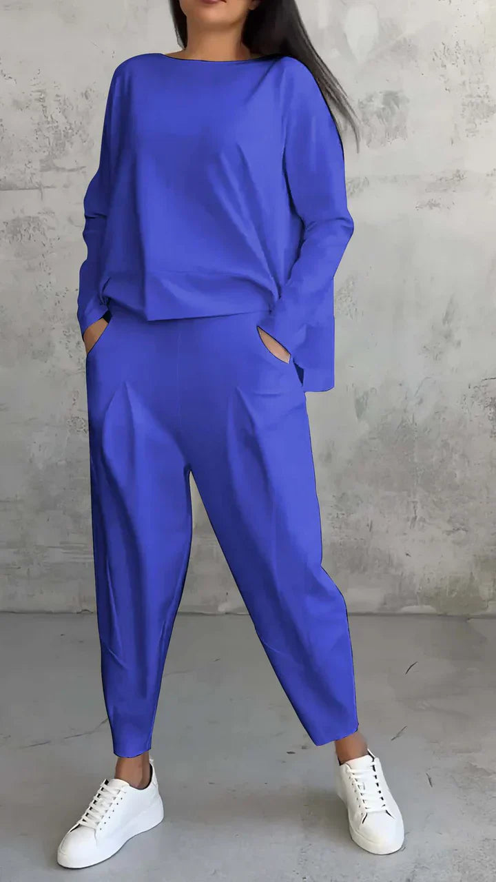 Zwei-Teiliges Outfit Damen mit lässigem Schnitt und bequemer Passform - 3 - Jasminaboutique.com