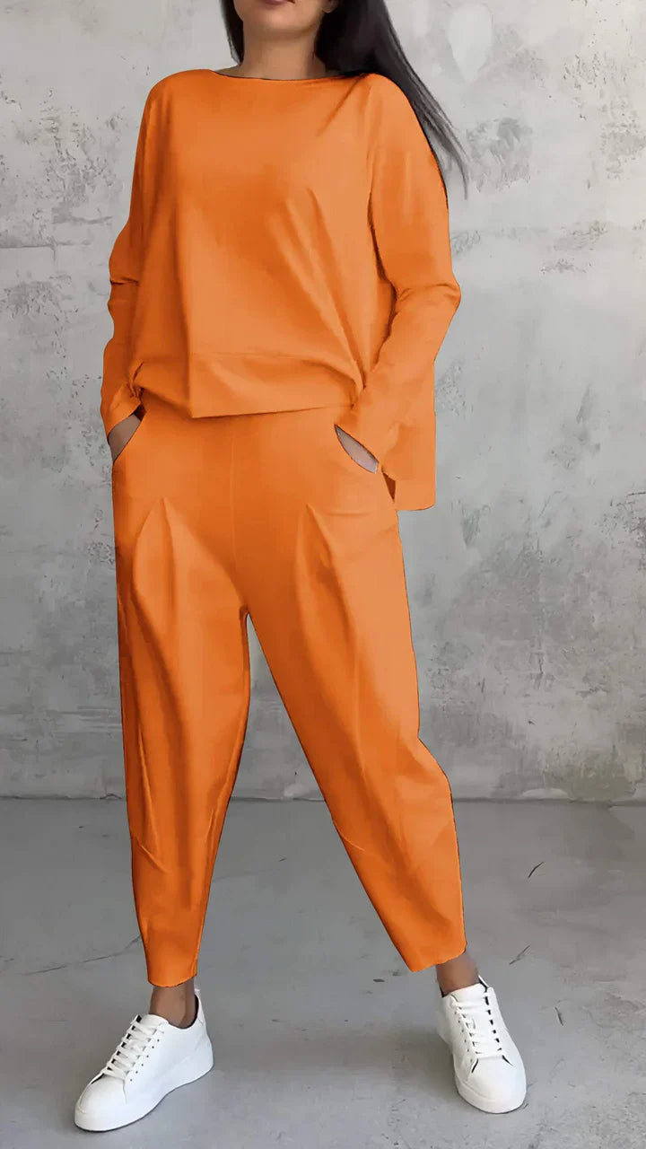 Zwei-Teiliges Outfit Damen mit lässigem Schnitt und bequemer Passform - 5 - Jasminaboutique.com