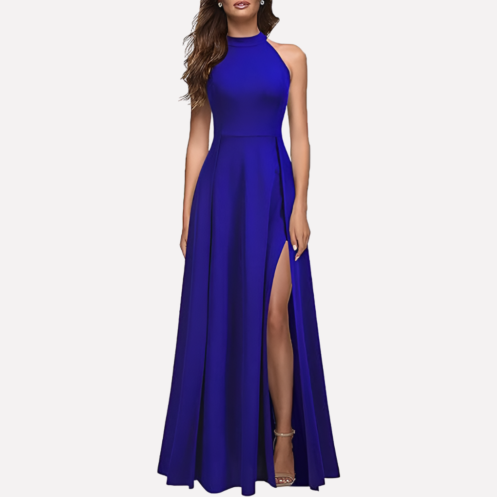 Abendkleid Damen mit hohem Schlitz und elegantem Schnitt - 4 - Jasminaboutique.com