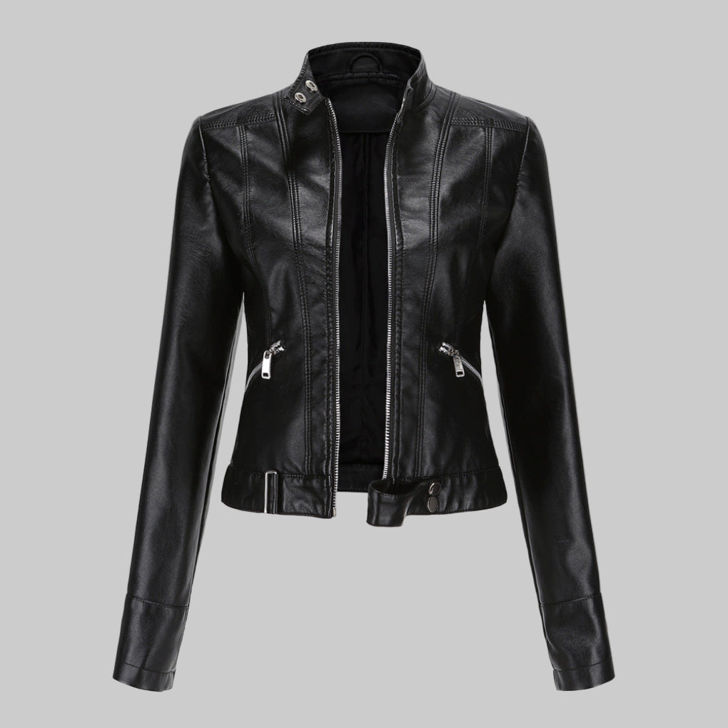 Damen Jacke mit Stehkragen und schmalem Schnitt - 1 - Jasminaboutique.com