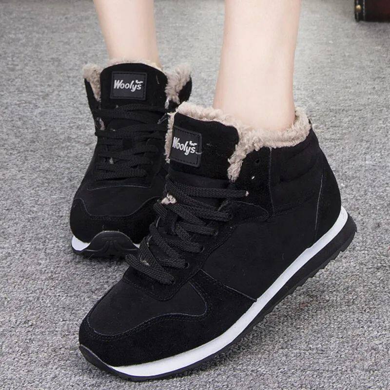 Wickelboots Damen mit Warmfutter und Rundzehen - 1 - Jasminaboutique.com