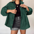 Oversized Jacke Damen mit Taillierung und Knopfverschluss - 4 - Jasminaboutique.com