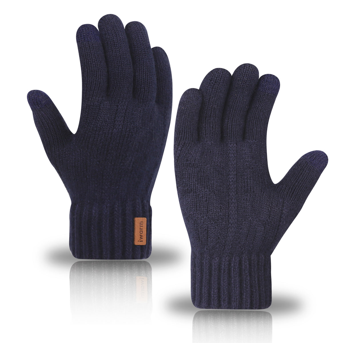 Halbfingerhandschuhe Damen mit Touchscreen-Funktion und warmem Design - 3 - Jasminaboutique.com
