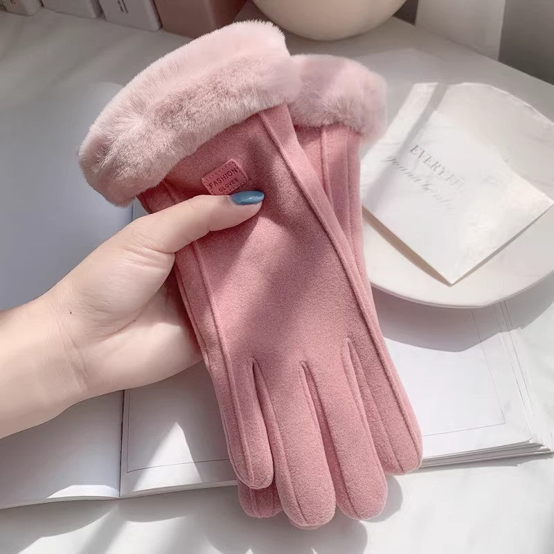 Handschuhe Damen mit Futter und Touchscreen-Funktion - 2 - Jasminaboutique.com