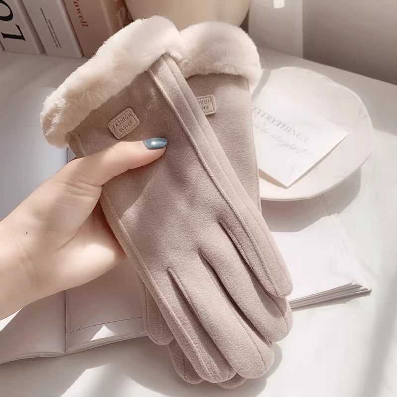 Handschuhe Damen mit Futter und Touchscreen-Funktion - 3 - Jasminaboutique.com