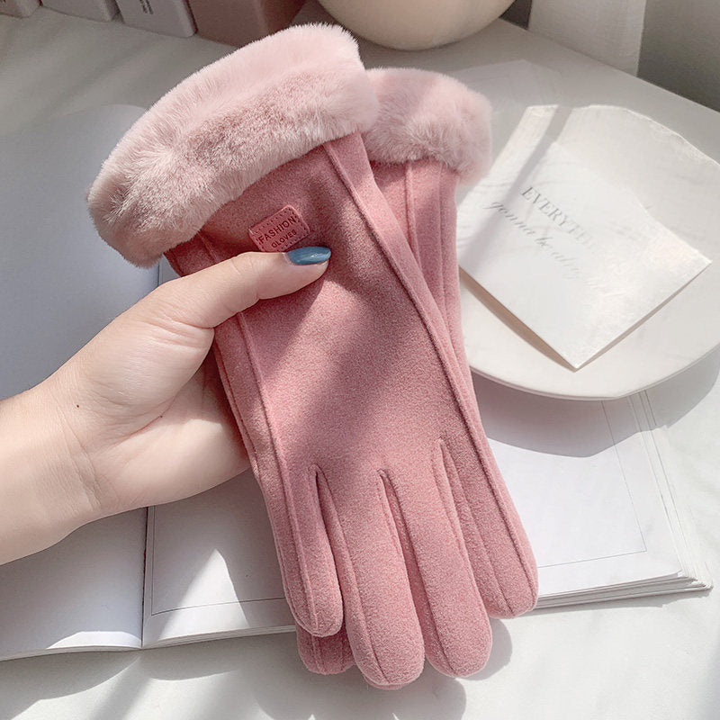 Handschuhe Damen mit Futter und Touchscreen-Funktion - 4 - Jasminaboutique.com