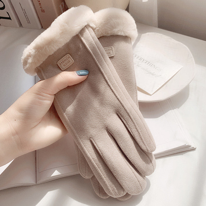 Handschuhe Damen mit Futter und Touchscreen-Funktion - 6 - Jasminaboutique.com