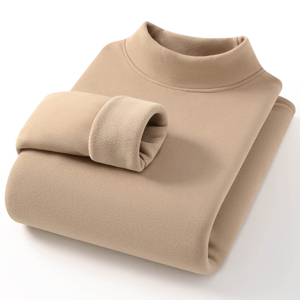 Langarm Pullover Damen mit Stehkragen und figurbetontem Schnitt - 4 - Jasminaboutique.com