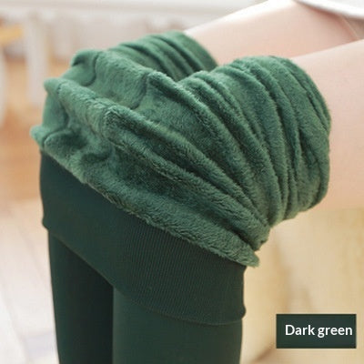 Leggings Damen mit Fleece-Innenfutter, cropped, in verschiedenen Farben - 3 - Jasminaboutique.com