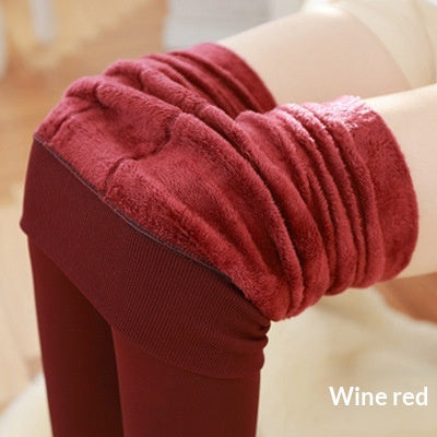 Leggings Damen mit Fleece-Innenfutter, cropped, in verschiedenen Farben - 4 - Jasminaboutique.com
