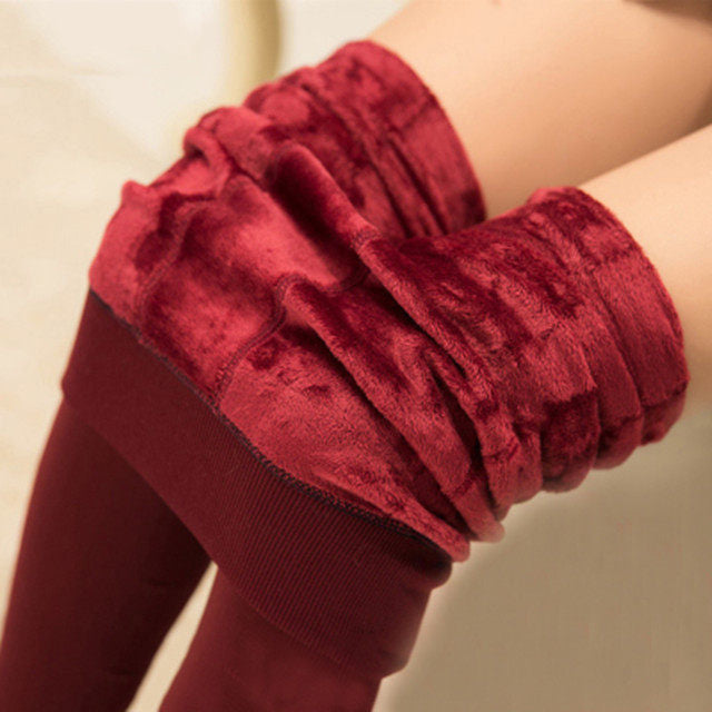 Leggings Damen mit Fleece-Innenfutter, cropped, in verschiedenen Farben - 5 - Jasminaboutique.com