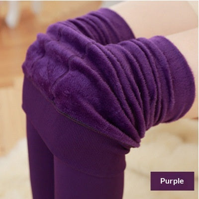 Leggings Damen mit Fleece-Innenfutter, cropped, in verschiedenen Farben - 6 - Jasminaboutique.com