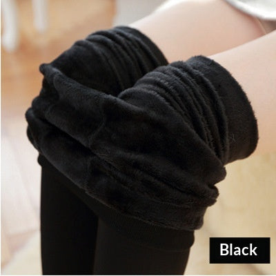 Leggings Damen mit Fleece-Innenfutter, cropped, in verschiedenen Farben - 8 - Jasminaboutique.com