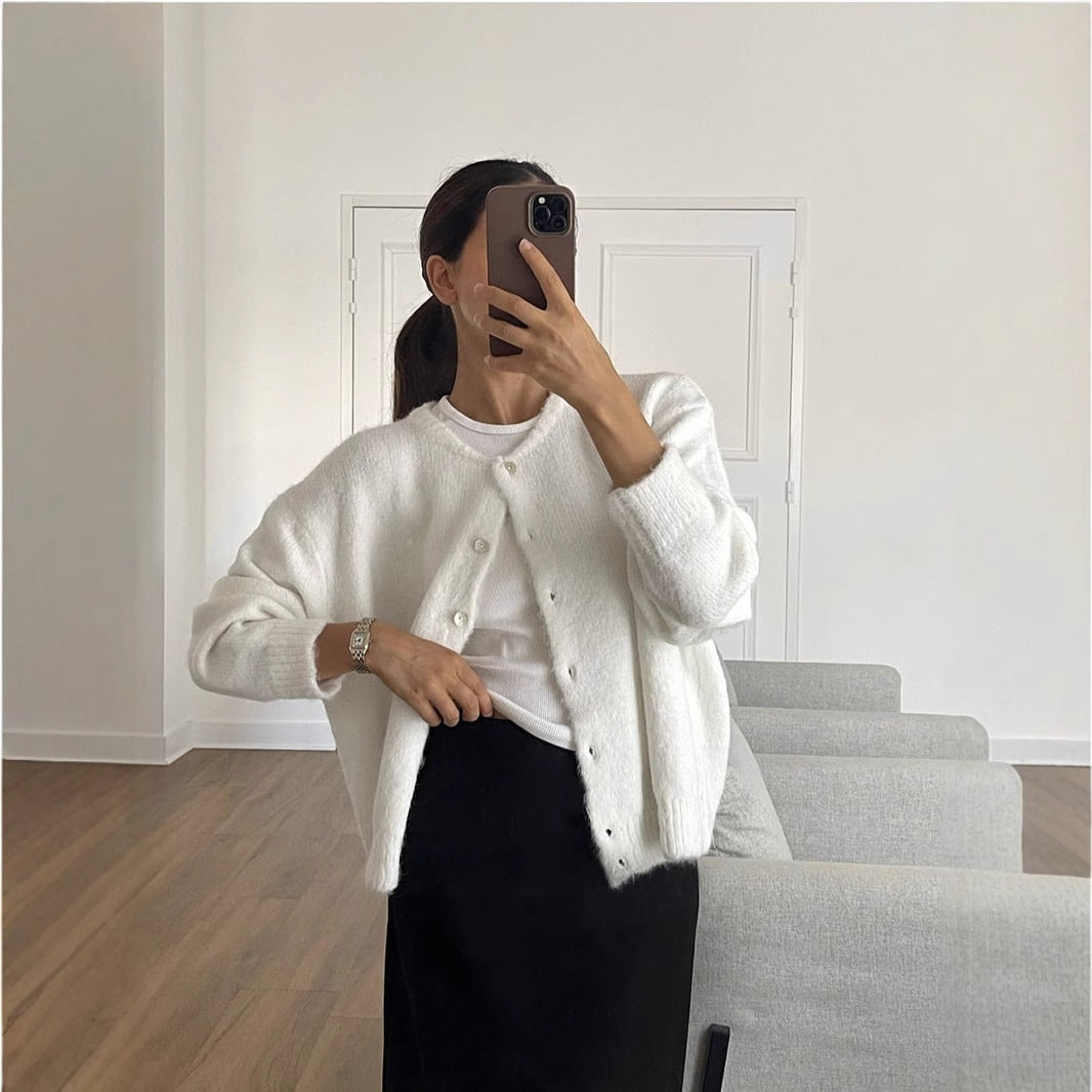 Cardigan Damen mit Knöpfen – Lässiger Schnitt und vielseitig kombinierbar - 3 - Jasminaboutique.com