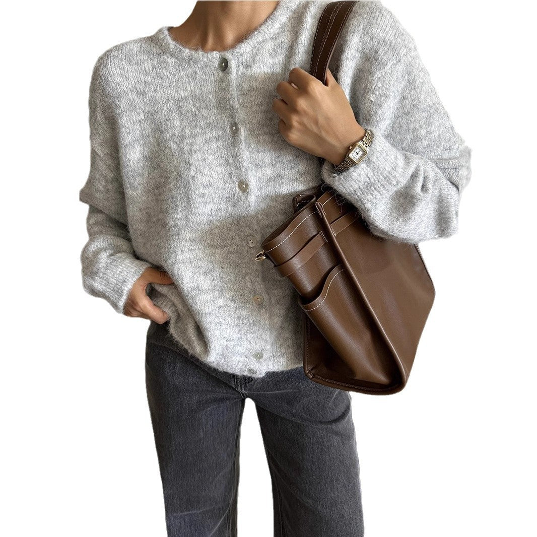 Cardigan Damen mit Knöpfen – Lässiger Schnitt und vielseitig kombinierbar - 5 - Jasminaboutique.com