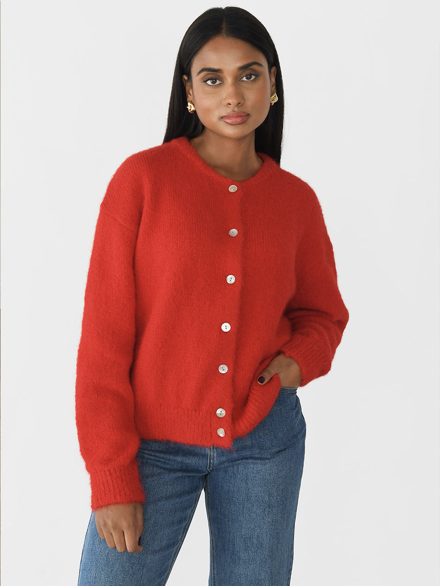Cardigan Damen mit Knöpfen – Lässiger Schnitt und vielseitig kombinierbar - 6 - Jasminaboutique.com