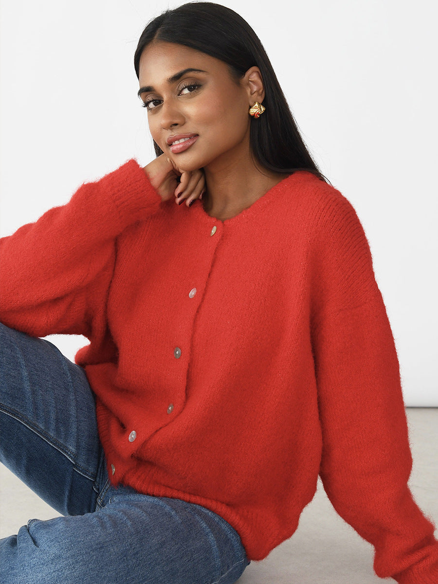 Cardigan Damen mit Knöpfen – Lässiger Schnitt und vielseitig kombinierbar - 9 - Jasminaboutique.com