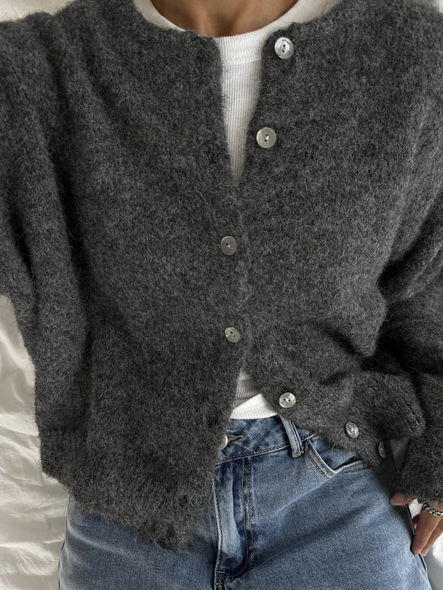 Cardigan Damen mit Knöpfen – Lässiger Schnitt und vielseitig kombinierbar - 10 - Jasminaboutique.com