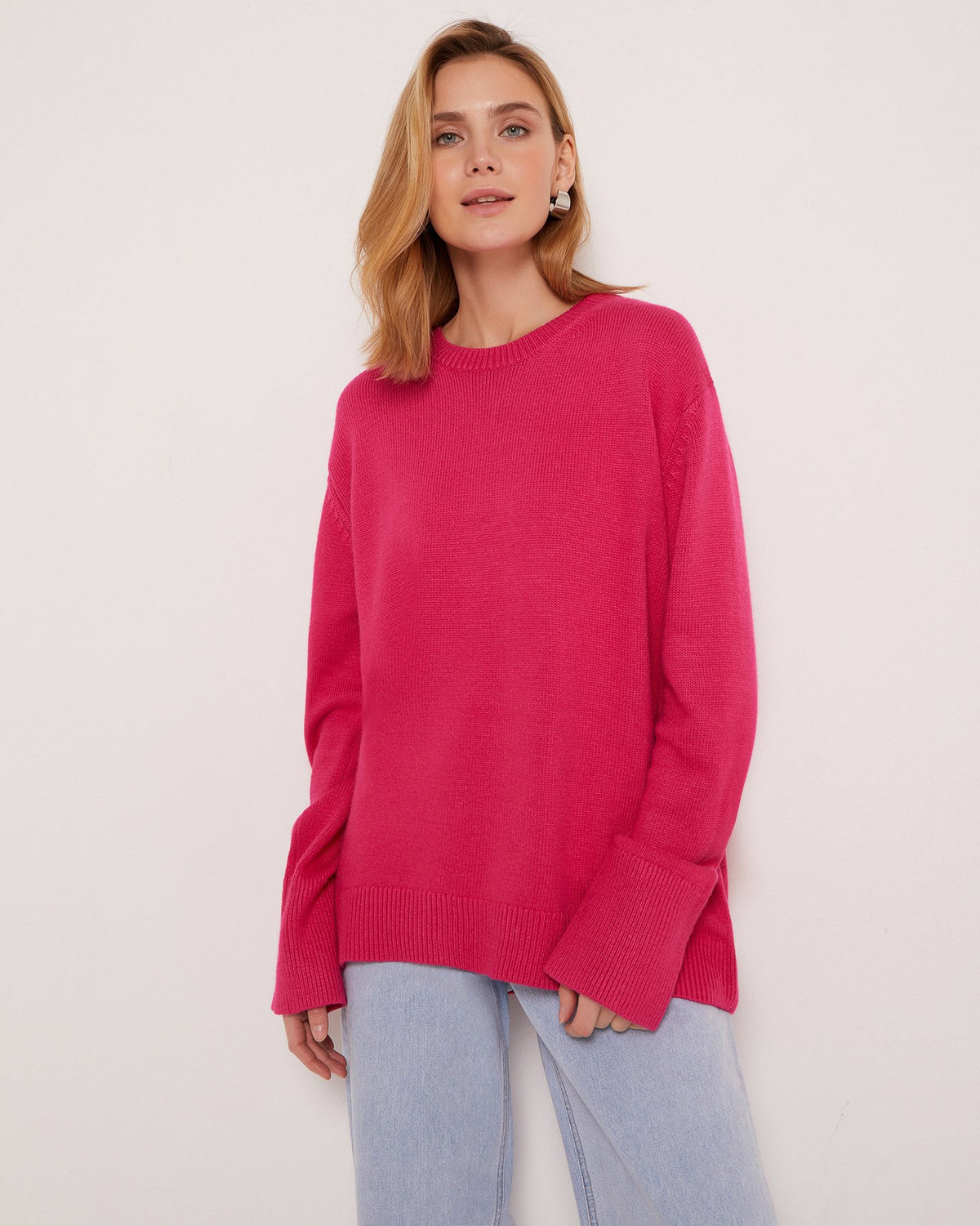 Pullover Damen mit Rundhalsausschnitt - 8 - Jasminaboutique.com