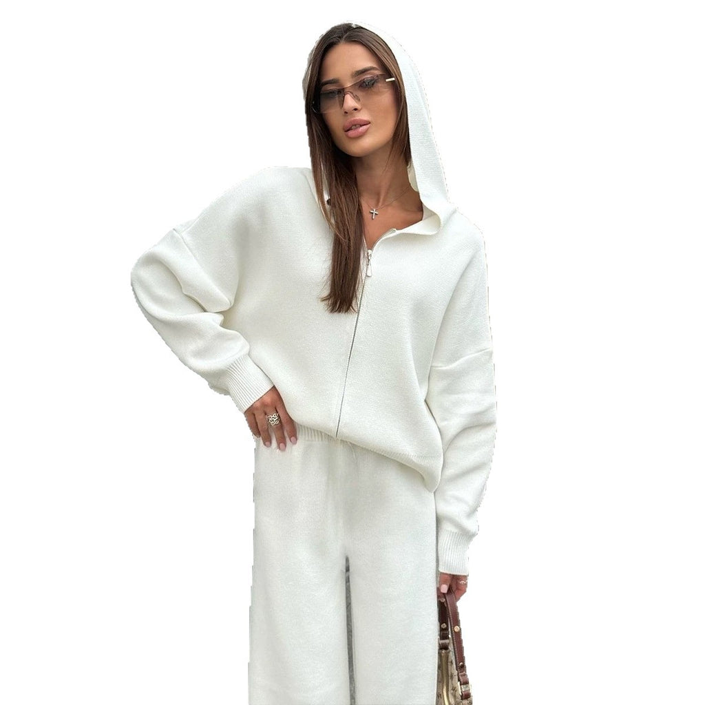 Lounge Set Damen mit Kapuze und weitem Schnitt - 3 - Jasminaboutique.com
