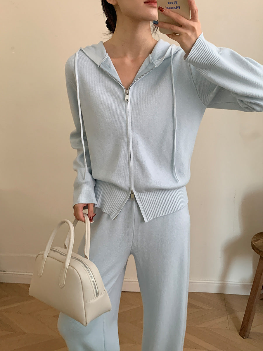 Lounge Set Damen mit Kapuze und weitem Schnitt - 6 - Jasminaboutique.com
