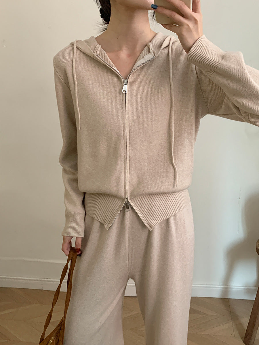Lounge Set Damen mit Kapuze und weitem Schnitt - 7 - Jasminaboutique.com