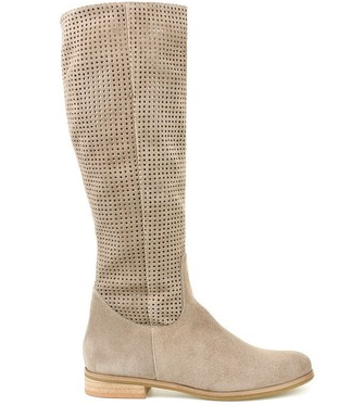 Stiefel Damen mit Rundkopf und perforiertem Design - 3 - Jasminaboutique.com