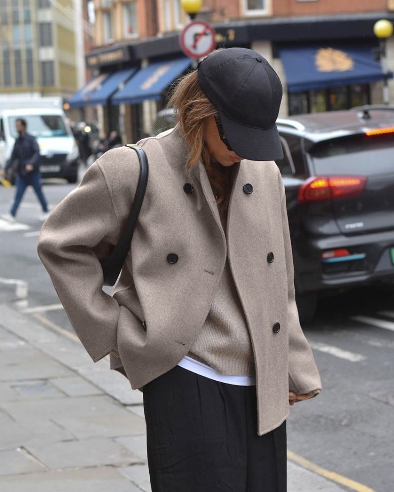Oversized Mantel Damen - Doppelreihig & Elegant - 4 - Jasminaboutique.com