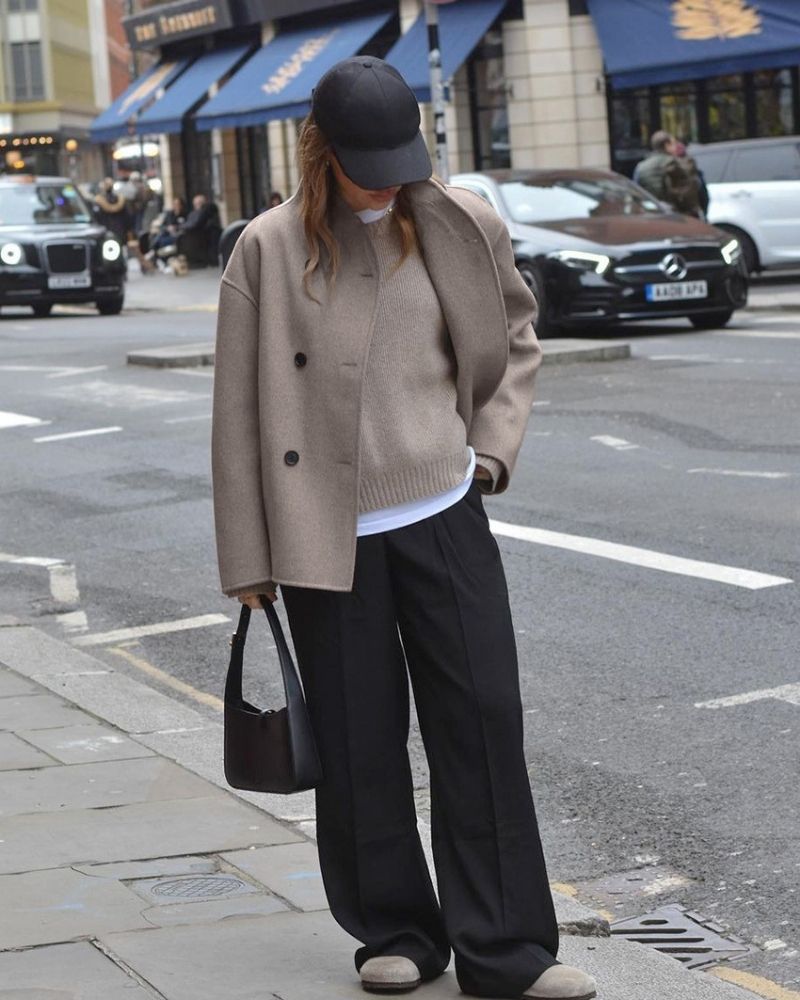 Oversized Mantel Damen - Doppelreihig & Elegant - 5 - Jasminaboutique.com
