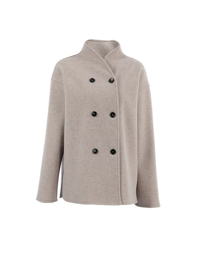Oversized Mantel Damen - Doppelreihig & Elegant - 6 - Jasminaboutique.com