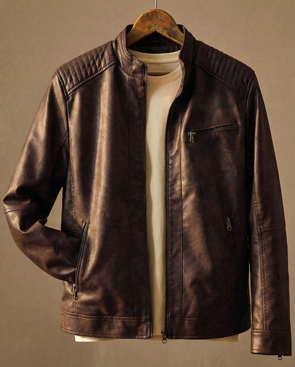 Herren Jacke Damen mit Steppdetails und Frontreißverschluss - 3 - Jasminaboutique.com