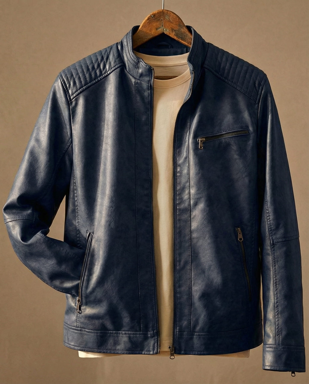 Herren Jacke Damen mit Steppdetails und Frontreißverschluss - 4 - Jasminaboutique.com