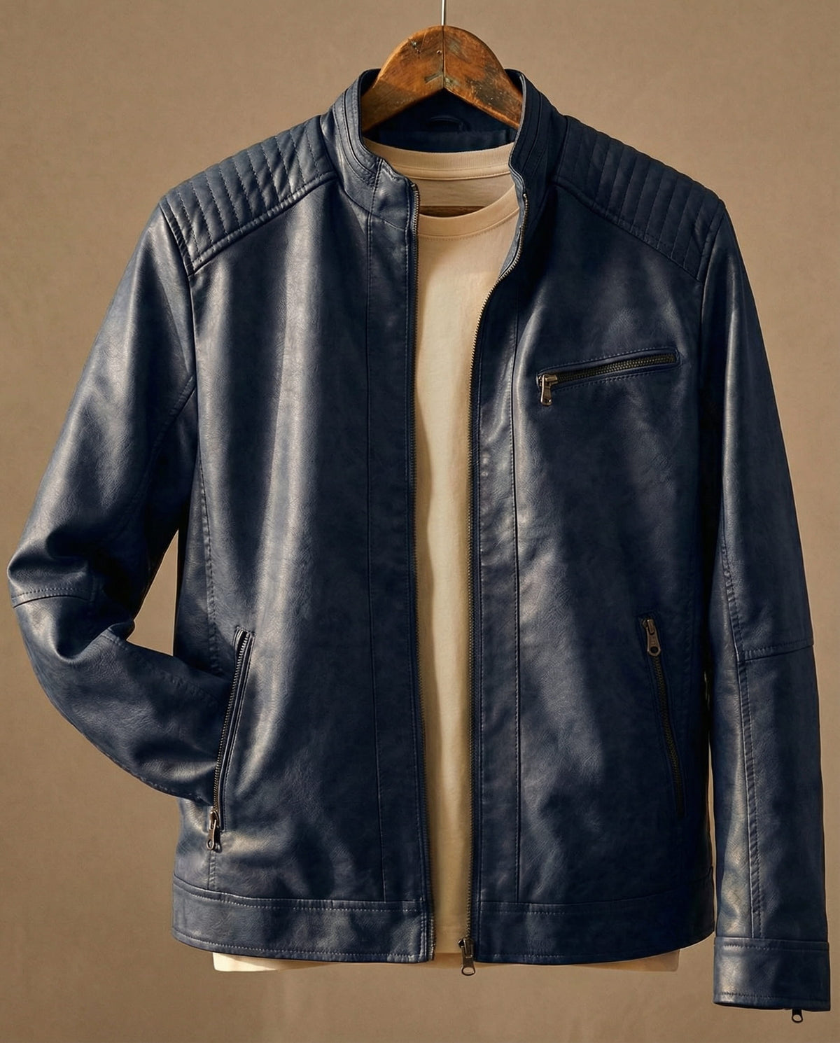 Herren Jacke Damen mit Steppdetails und Frontreißverschluss - 4 - Jasminaboutique.com