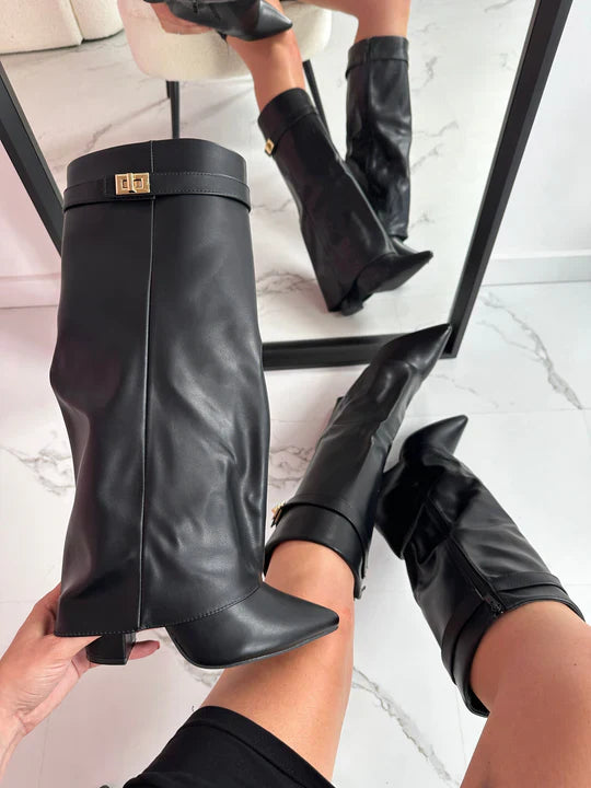 Stiefel Damen mit Absatz und elegantem Design - 18 - Jasminaboutique.com