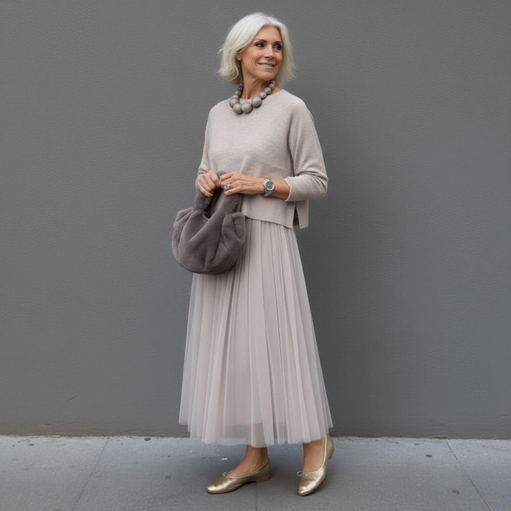 Maxikleid Damen mit Ärmellos und Plissierter Form - 4 - Jasminaboutique.com