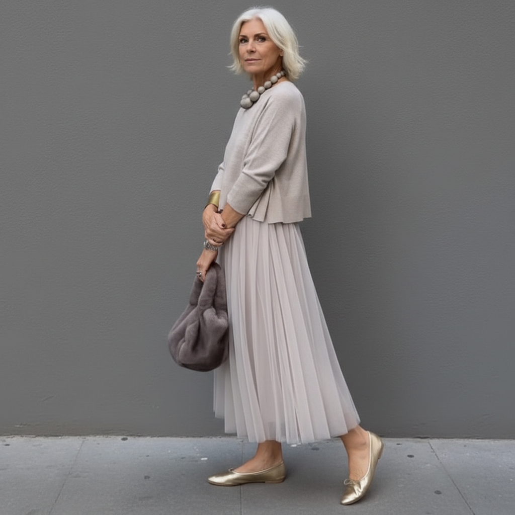 Maxikleid Damen mit Ärmellos und Plissierter Form - 5 - Jasminaboutique.com