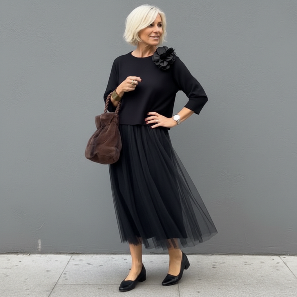 Maxikleid Damen mit Ärmellos und Plissierter Form - 7 - Jasminaboutique.com