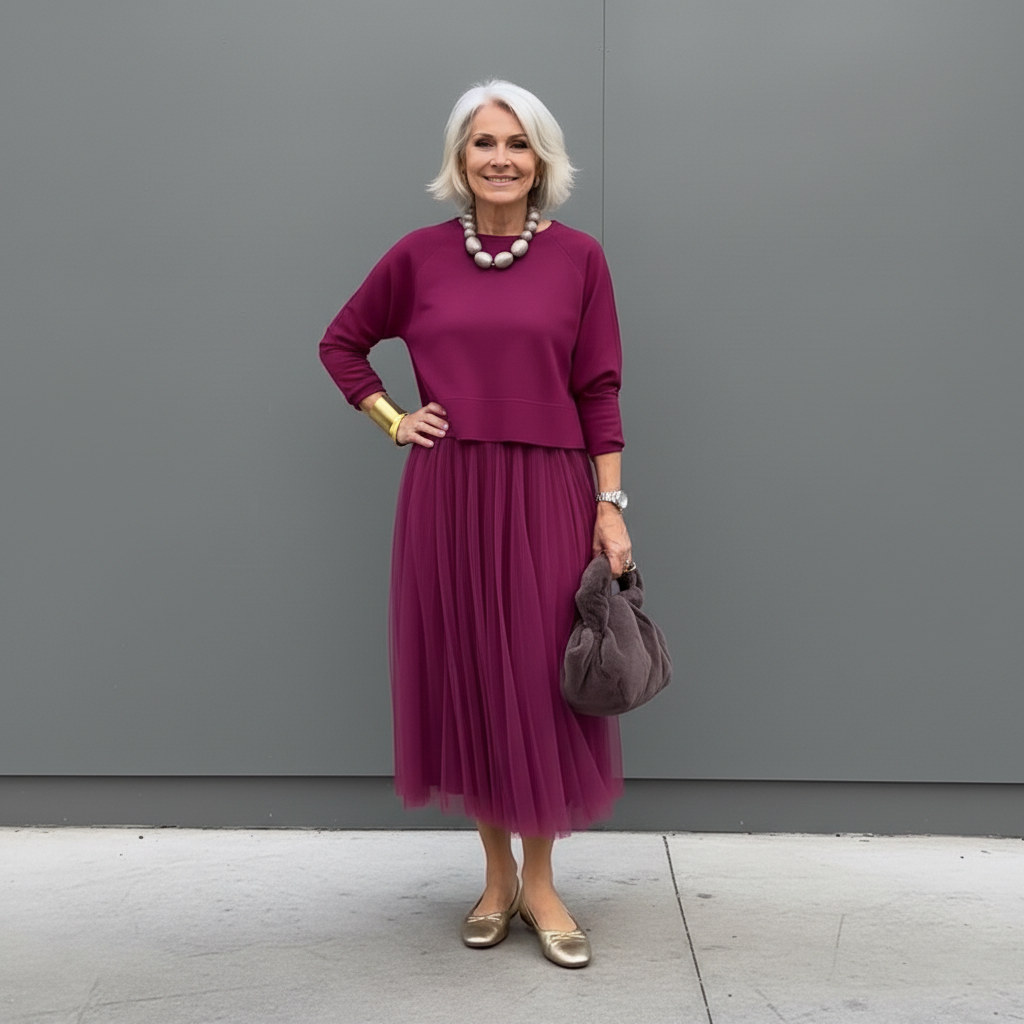 Maxikleid Damen mit Ärmellos und Plissierter Form - 11 - Jasminaboutique.com