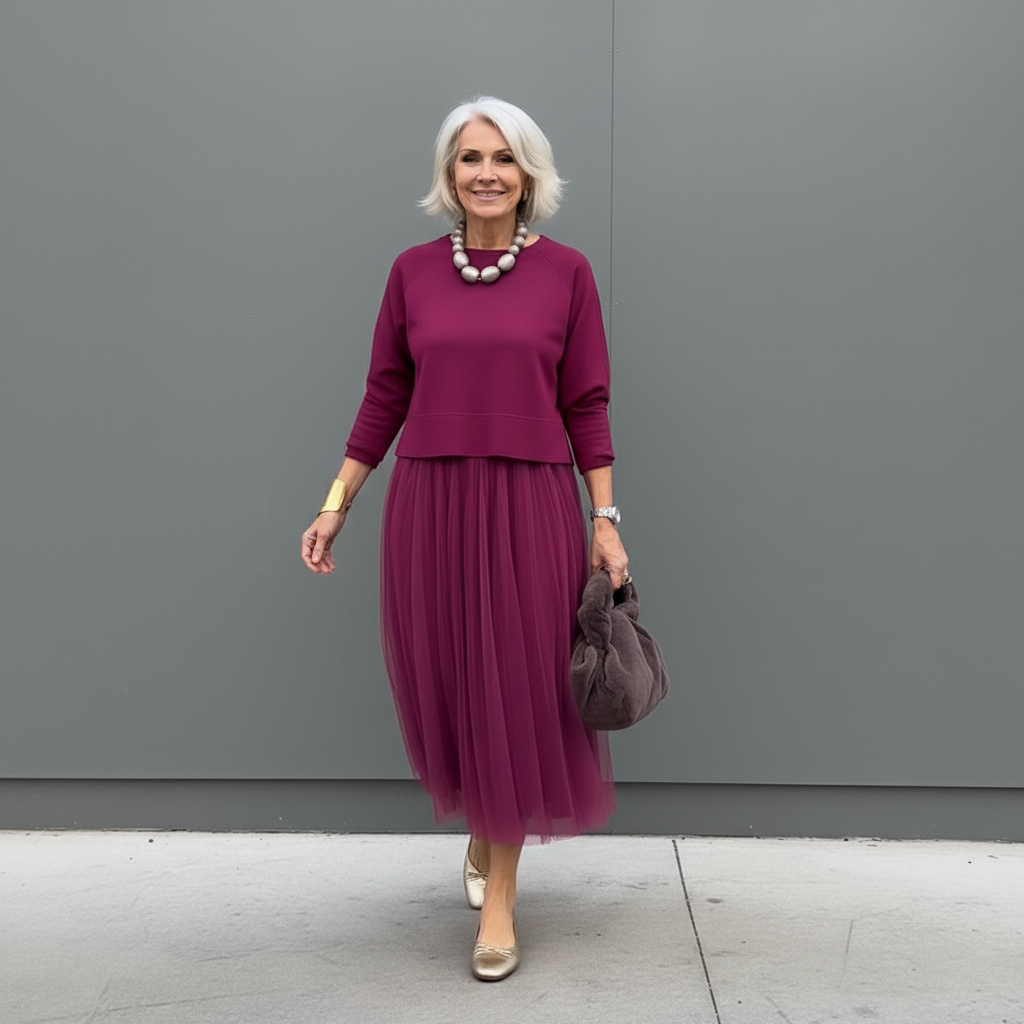 Maxikleid Damen mit Ärmellos und Plissierter Form - 16 - Jasminaboutique.com