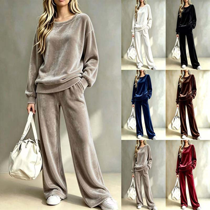 Hose-Set Damen mit weitem Schnitt und lässigem Look - 1 - Jasminaboutique.com