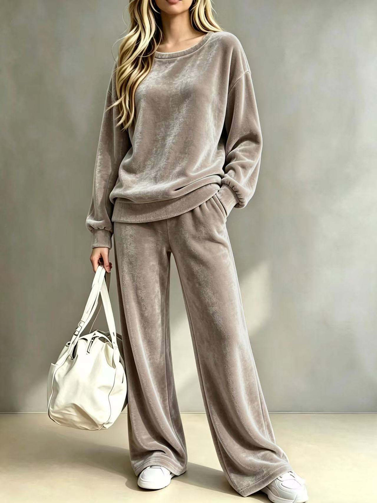 Hose-Set Damen mit weitem Schnitt und lässigem Look - 2 - Jasminaboutique.com