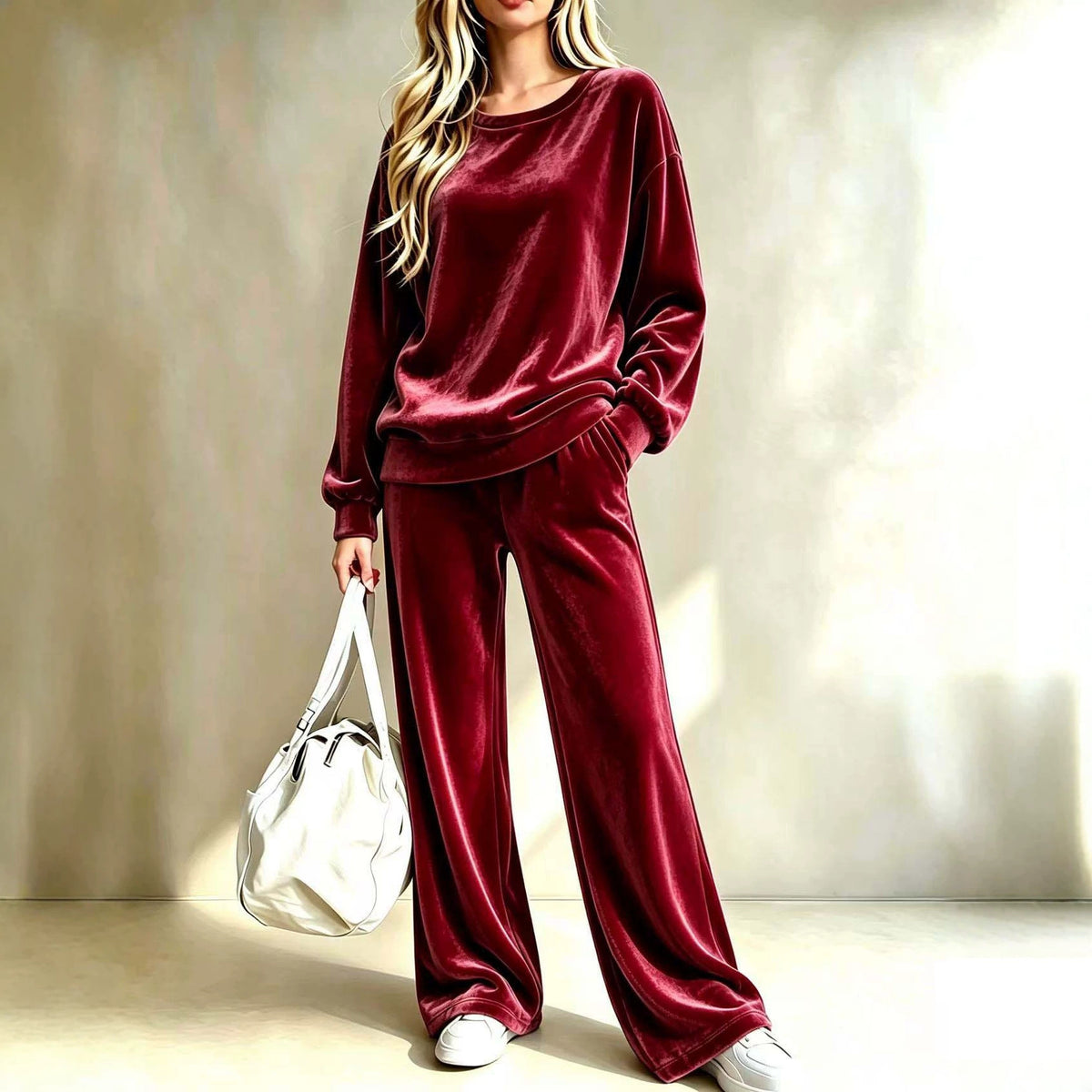 Hose-Set Damen mit weitem Schnitt und lässigem Look - 11 - Jasminaboutique.com