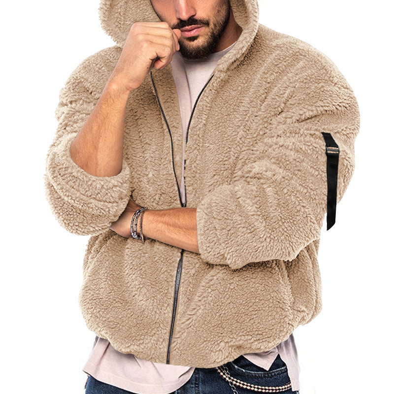 Herren Hoodie mit Reißverschluss und Kapuze, lässig, lockere Passform - 6 - Jasminaboutique.com