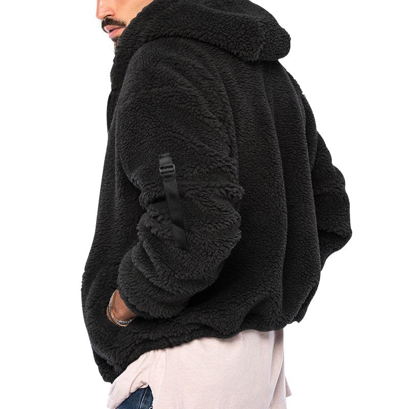 Herren Hoodie mit Reißverschluss und Kapuze, lässig, lockere Passform - 9 - Jasminaboutique.com