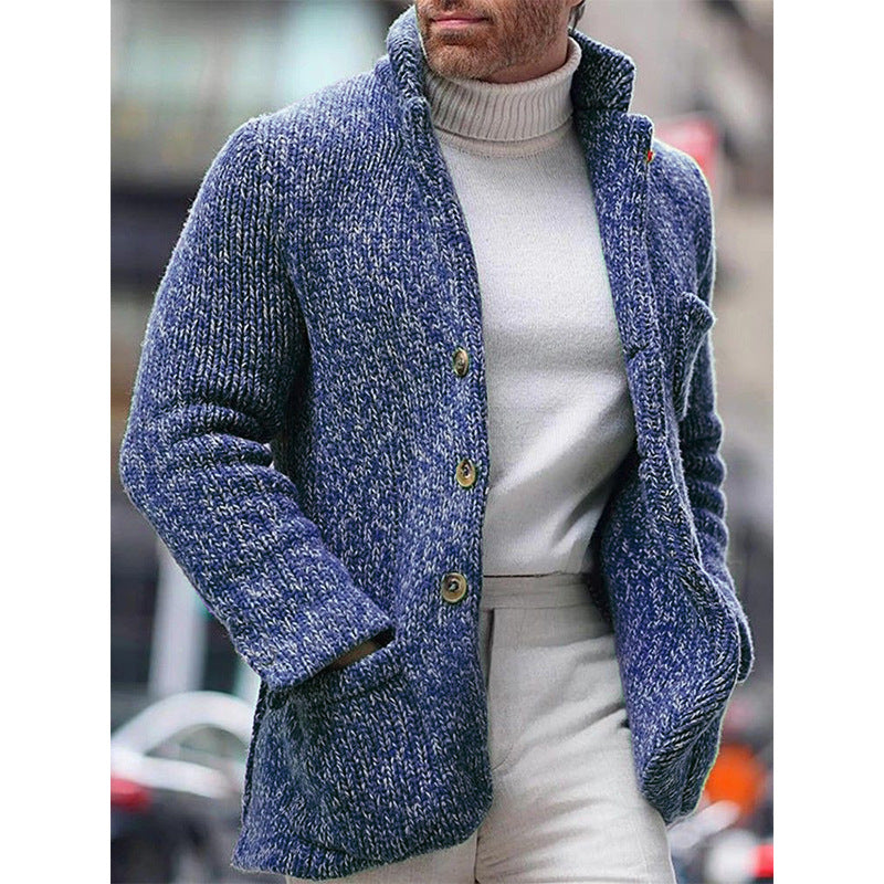 Cardigan Herren mit Stehkragen und Knöpfen - 15 - Jasminaboutique.com