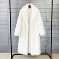 Faux Fur Mantel Damen mit Kragen und Lockere Passform - 8 - Jasminaboutique.com