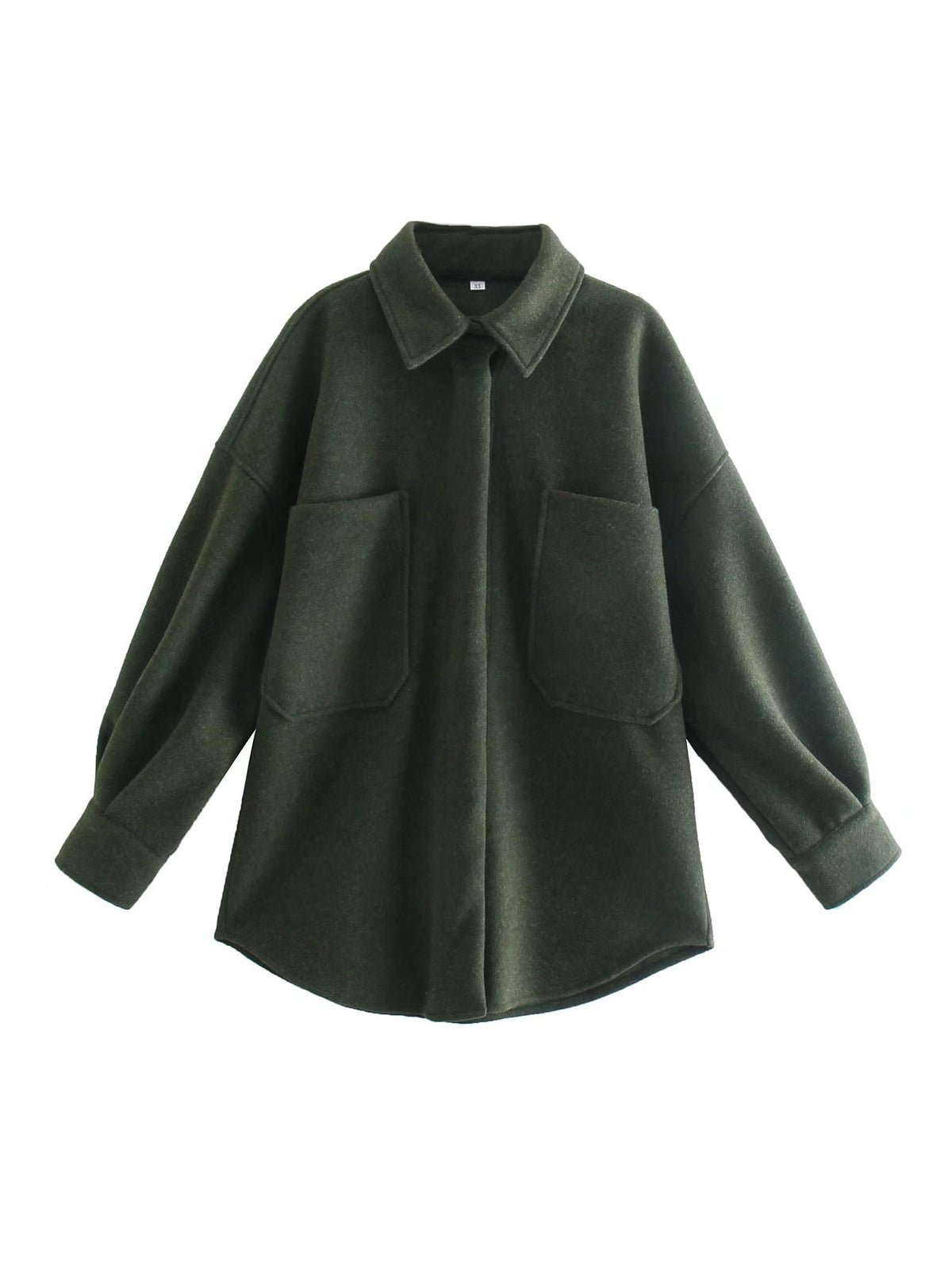 Oversized Jacke Damen mit Taschen und Stehkragen - 6 - Jasminaboutique.com