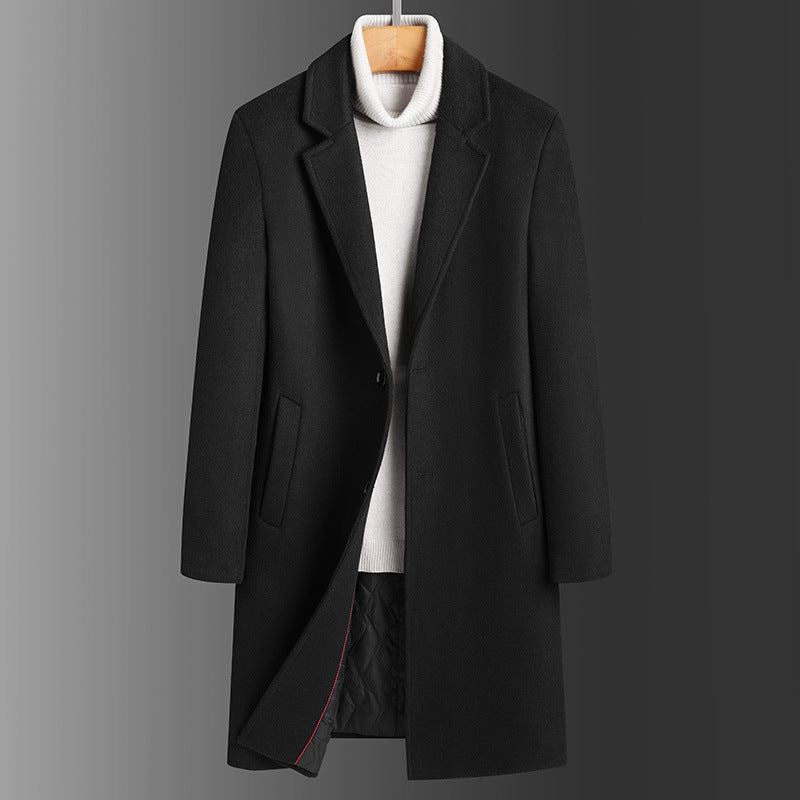 Trench Coat Herren mit schmaler Passform und klassischem Revers - 1 - Jasminaboutique.com
