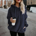 Hoodie Damen mit Kapuze und Kängurutasche, lässiger Schnitt - 2 - Jasminaboutique.com
